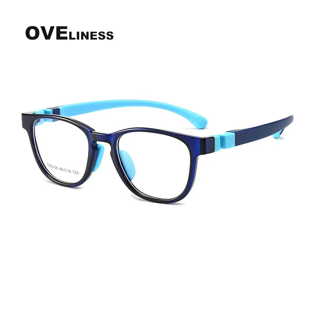 Unisex Square Full Rim Titanium Prescription Glasses Olp06 — view 6 | Rx Spectacle
