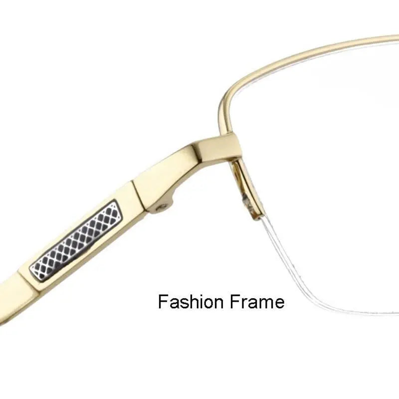 Men's Full Rim Titanium Prescription Glasses Lr7818 — view 3 | Rx Spectacle