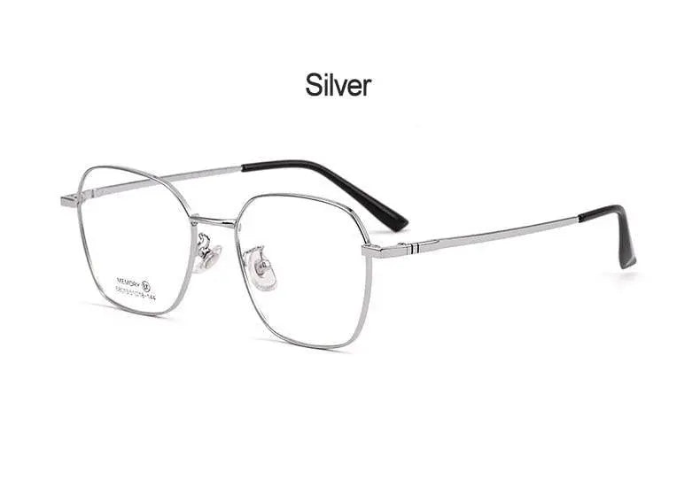 Unisex Polygon Full Rim Alloy Prescription Glasses 68013 — view 17 | Rx Spectacle