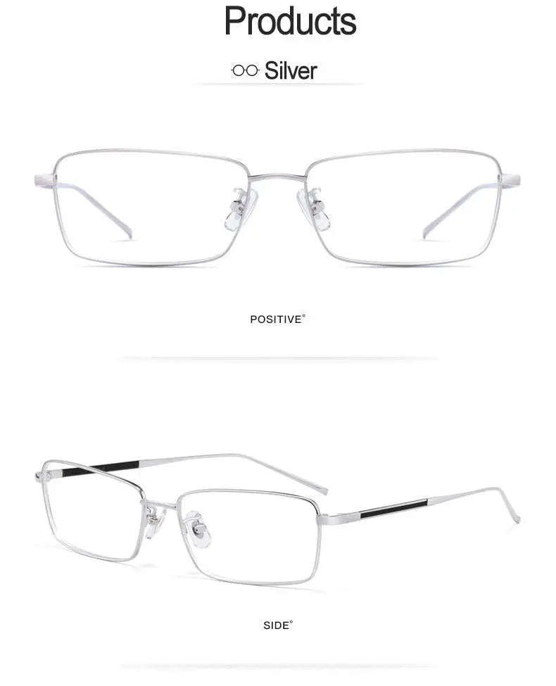 Unisex Full Rim Titanium Prescription Glasses 10109 — view 13 | Rx Spectacle