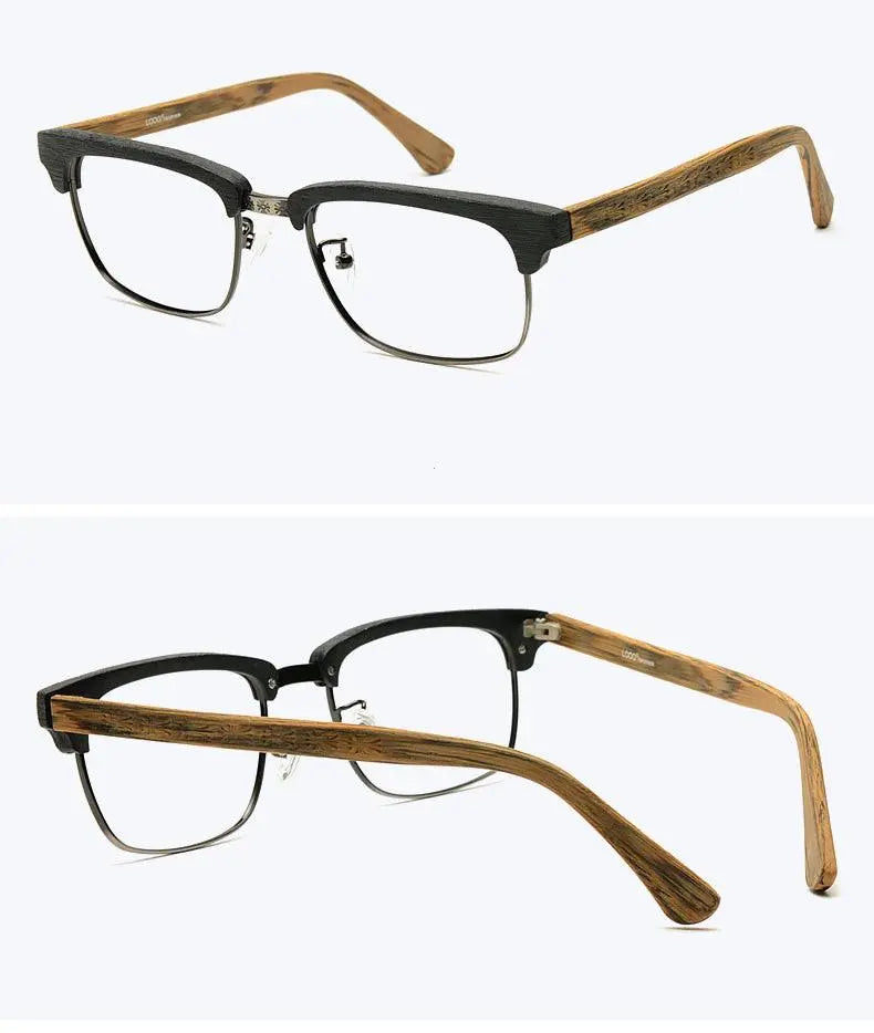 Men's Square Full Rim Titanium Prescription Glasses Ta12321 — view 12 | Rx Spectacle