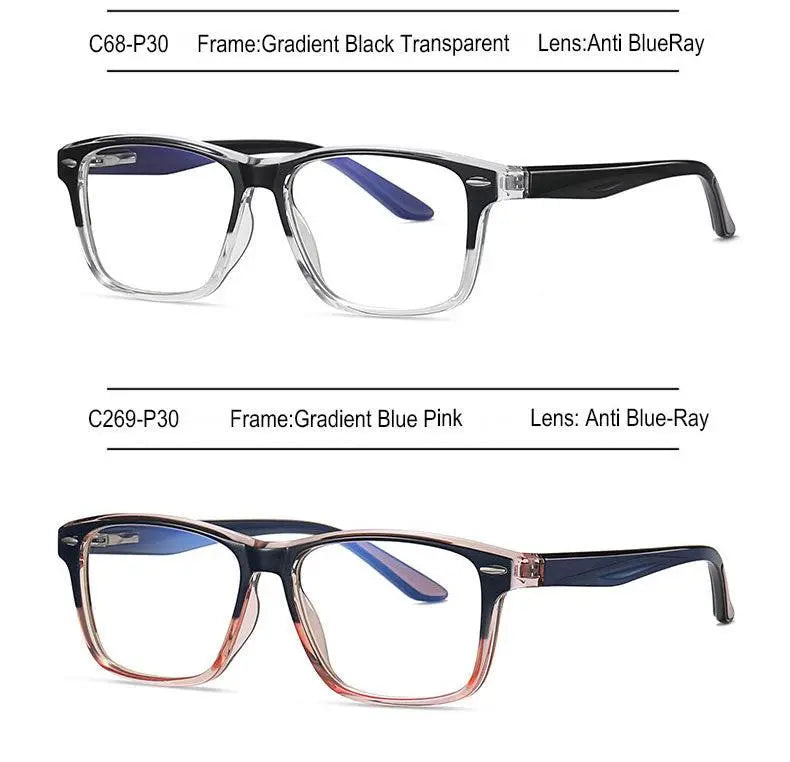 Unisex Square Full Rim TR90 Prescription Glasses 2321 — view 16 | Rx Spectacle
