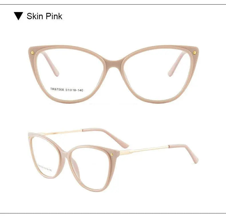 Cat Eye Full Rim TR90 Prescription Glasses 7008 — view 21 | Rx Spectacle