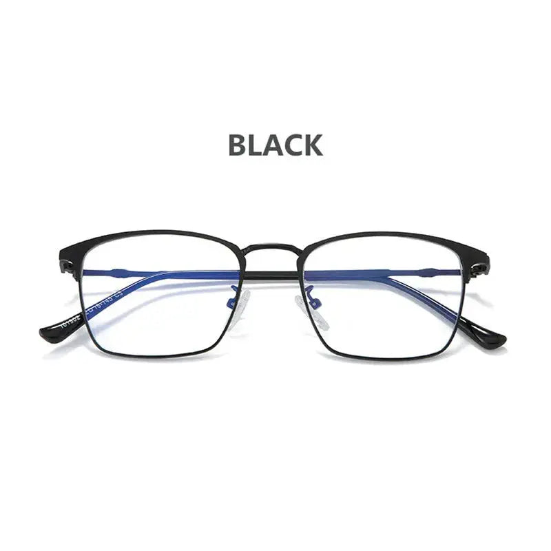 Unisex Square Full Rim Alloy Reading Glasses 101902 — view 4 | Rx Spectacle