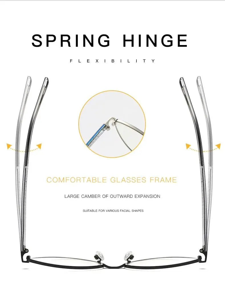 Women's Cat Eye Full Rim Alloy Prescription Glasses 3006 — view 14 | Rx Spectacle