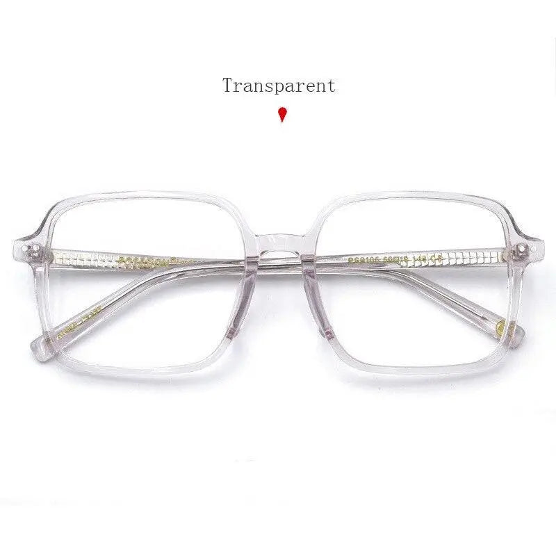 Women's Square Full Rim Acetate Oversized Prescription Glasses Ps9105 — view 5 | Rx Spectacle