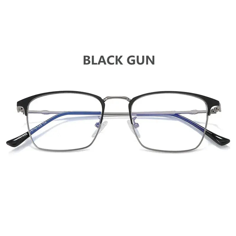 Unisex Square Full Rim Alloy Reading Glasses 101902 — view 5 | Rx Spectacle