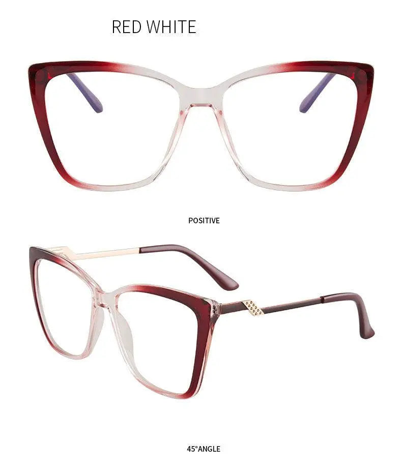 Women's Cat Eye Full Rim TR90 Prescription Glasses 7049 — view 18 | Rx Spectacle