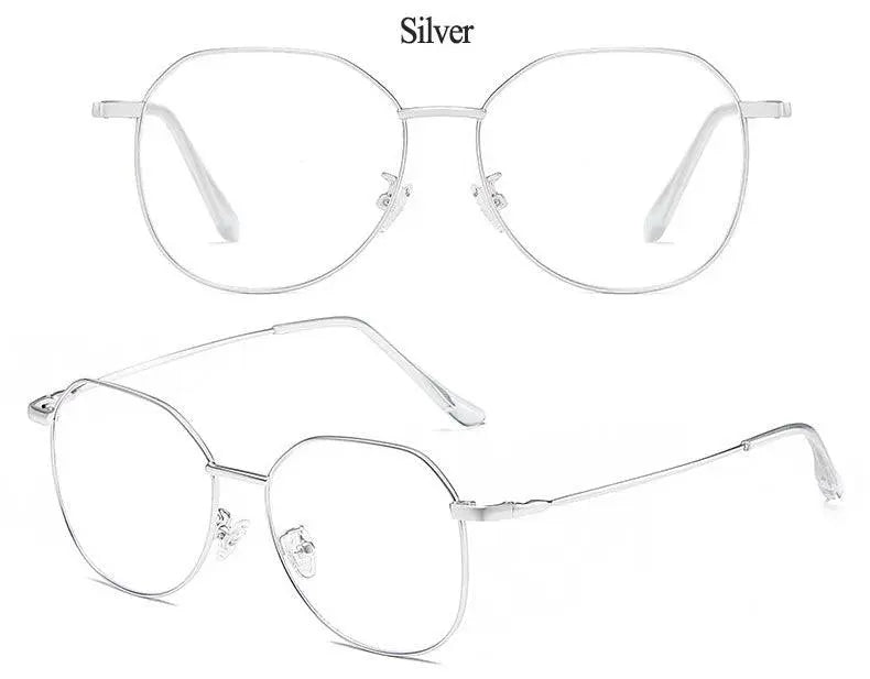 Unisex Polygon Full Rim Alloy Prescription Glasses Zy9038 — view 15 | Rx Spectacle