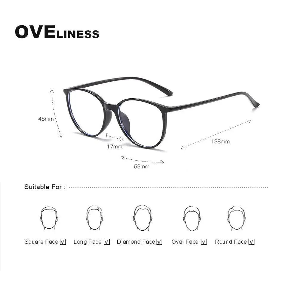 Unisex Round Full Rim Titanium Prescription Glasses 8075 — view 9 | Rx Spectacle