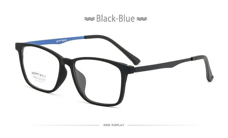 Unisex Square Full Rim Titanium Prescription Glasses 9828 — view 15 | Rx Spectacle