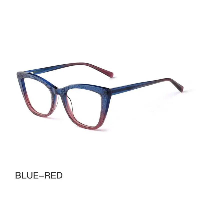 Women's Cat Eye Full Rim Acetate Prescription Glasses Z508 — view 2 | Rx Spectacle