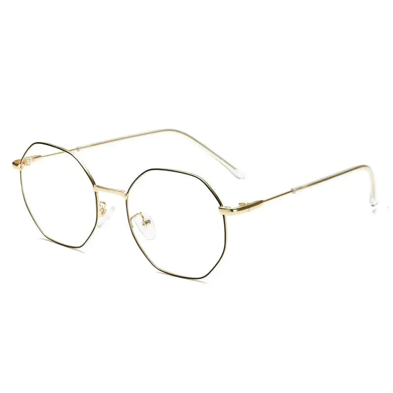 Unisex Polygon Full Rim Titanium Prescription Glasses 9039 — view 5 | Rx Spectacle