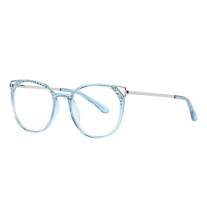 Women's Round Full Rim TR90 Prescription Glasses 2054 — view 8 | Rx Spectacle
