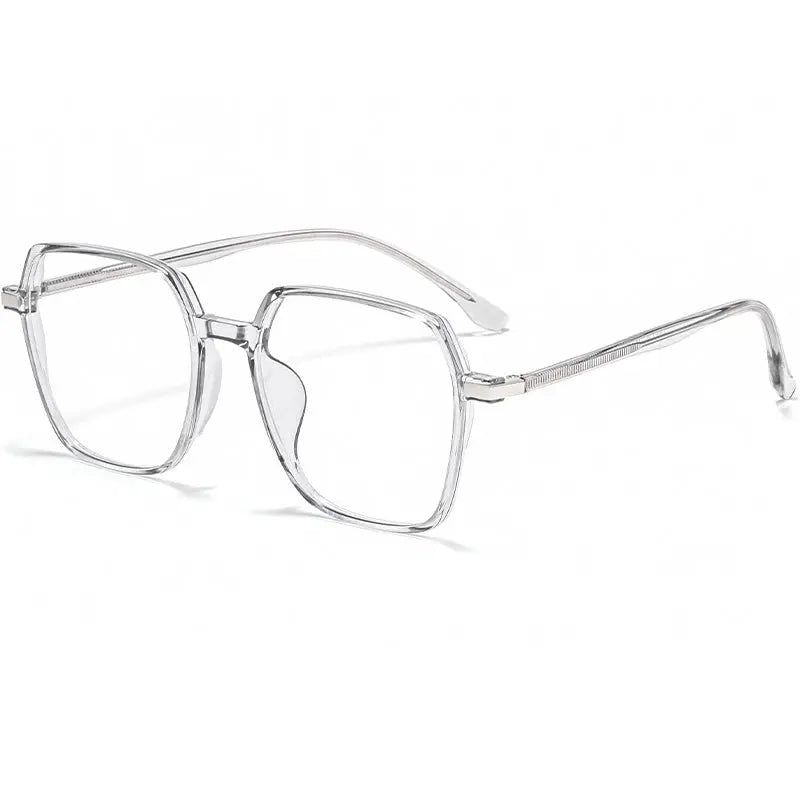 Unisex Polygon Full Rim Alloy Prescription Glasses 3700d — view 9 | Rx Spectacle