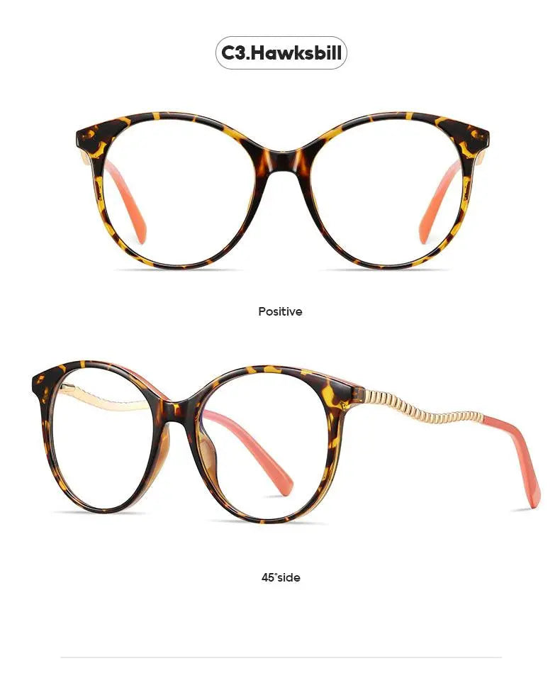 Women's Round Full Rim TR90 Prescription Glasses 2067 — view 15 | Rx Spectacle