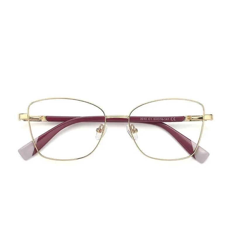 Unisex Square Full Rim Alloy Prescription Glasses 3010 — view 5 | Rx Spectacle