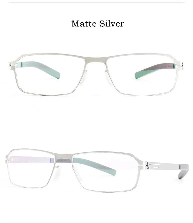 Men's Full Rim Alloy Screwless Prescription Glasses LDBG1 — view 11 | Rx Spectacle