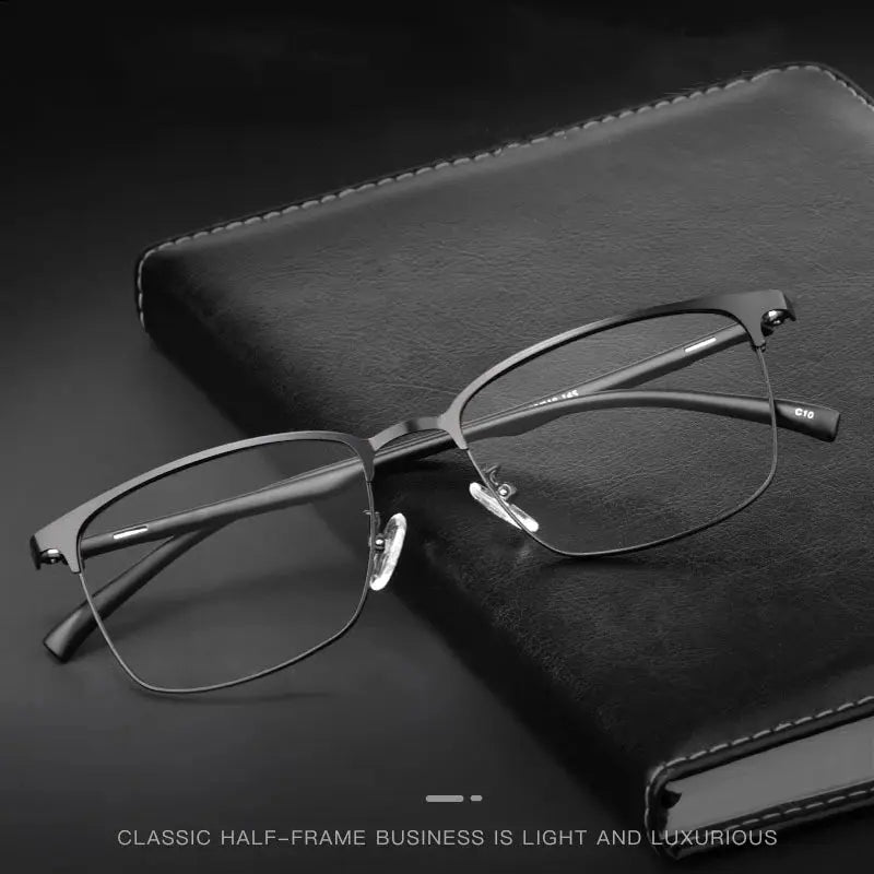 Men's Square Full Rim Alloy Prescription Glasses 5239 — view 2 | Rx Spectacle