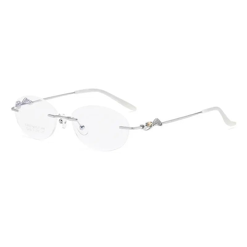 Women's Rimless Alloy Prescription Glasses 52052 — view 7 | Rx Spectacle