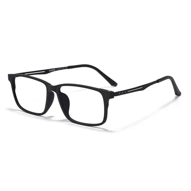 Unisex Square Full Rim Titanium Prescription Glasses 8838 — view 8 | Rx Spectacle