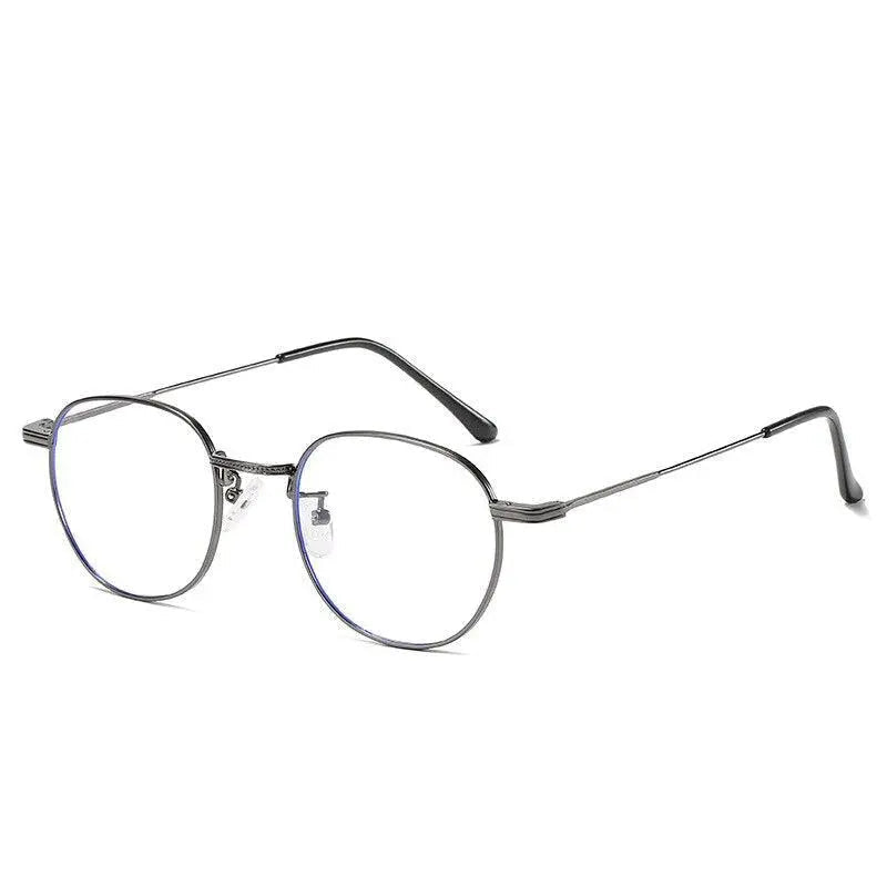 Unisex Round Full Rim Titanium Prescription Glasses 6288 — view 2 | Rx Spectacle