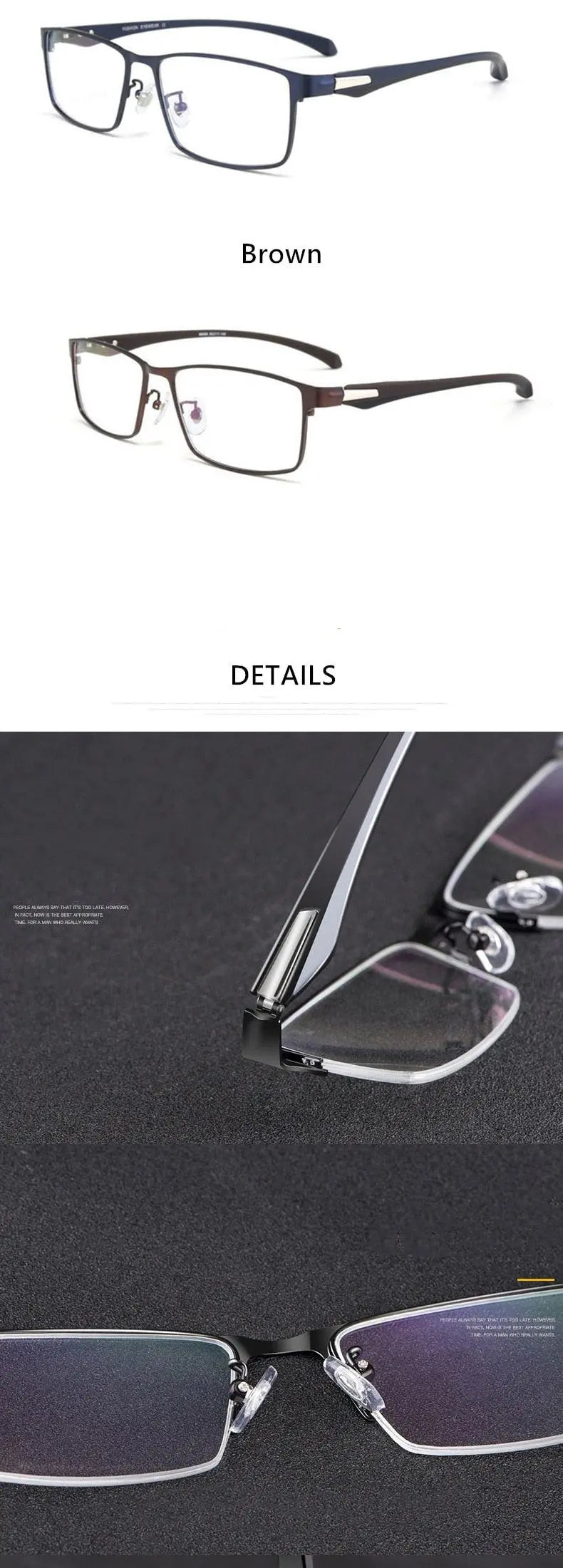 Men's Full Rim Alloy Prescription Glasses 66071/66085 — view 19 | Rx Spectacle