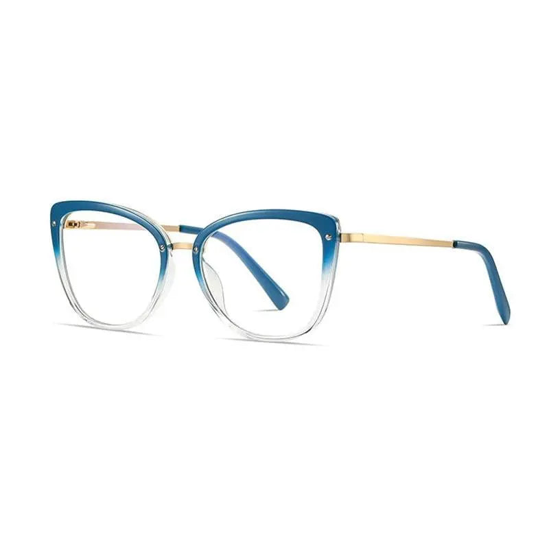 Women's Square Full Rim TR90 Prescription Glasses 2076 — view 3 | Rx Spectacle