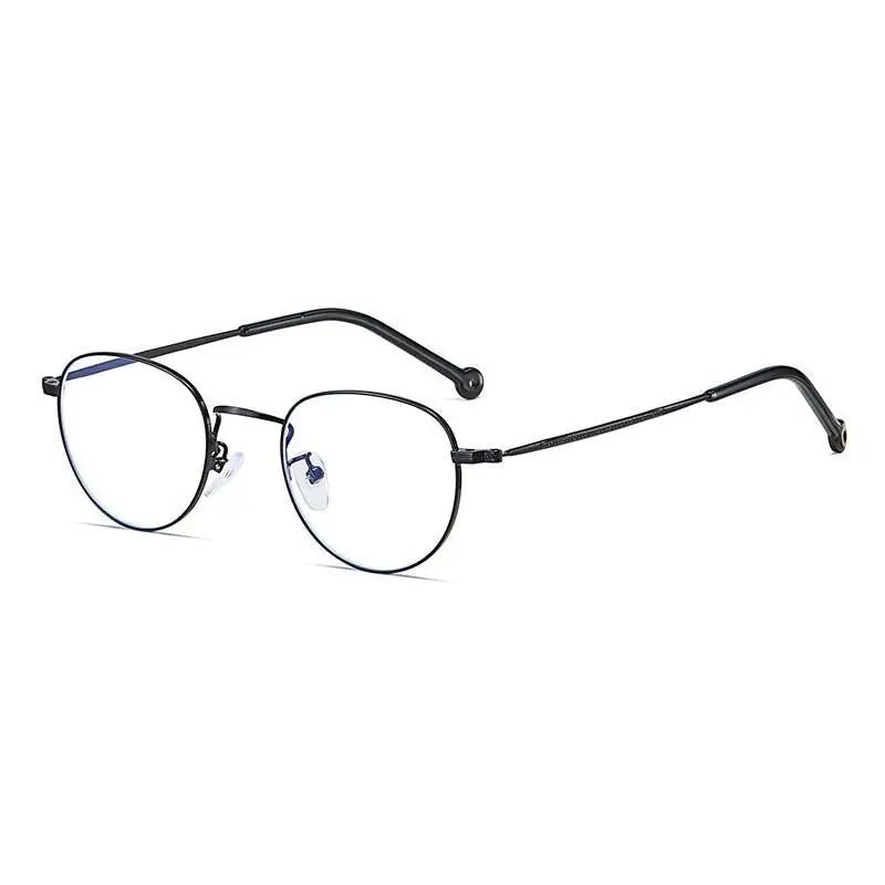 Unisex Round Full Rim Alloy Prescription Glasses 9957 — view 12 | Rx Spectacle