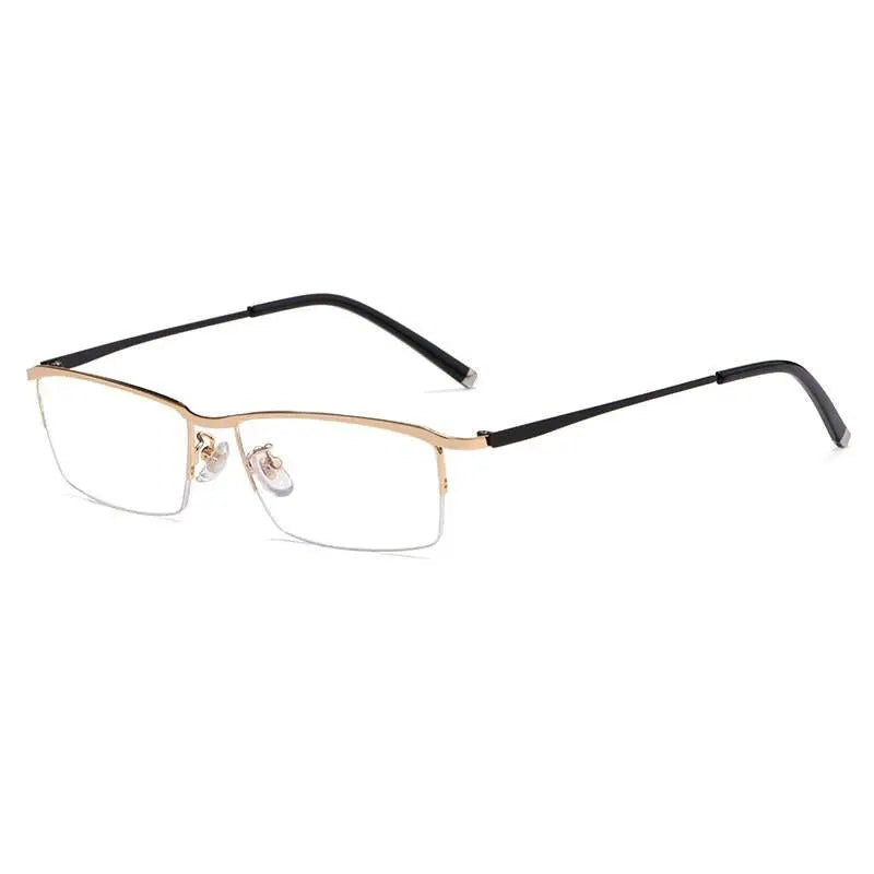 Men's Semi-Rimless Alloy Prescription Glasses Z17003 — view 7 | Rx Spectacle