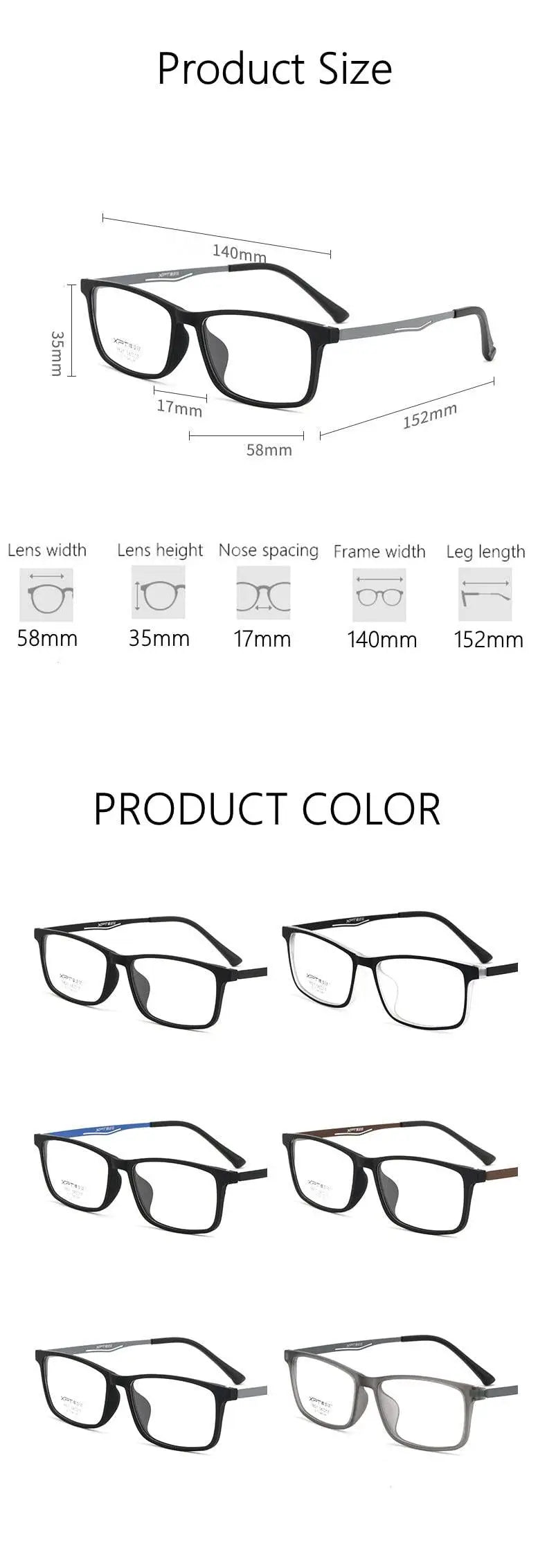 Men's Full Rim Titanium Prescription Glasses 9827 — view 12 | Rx Spectacle