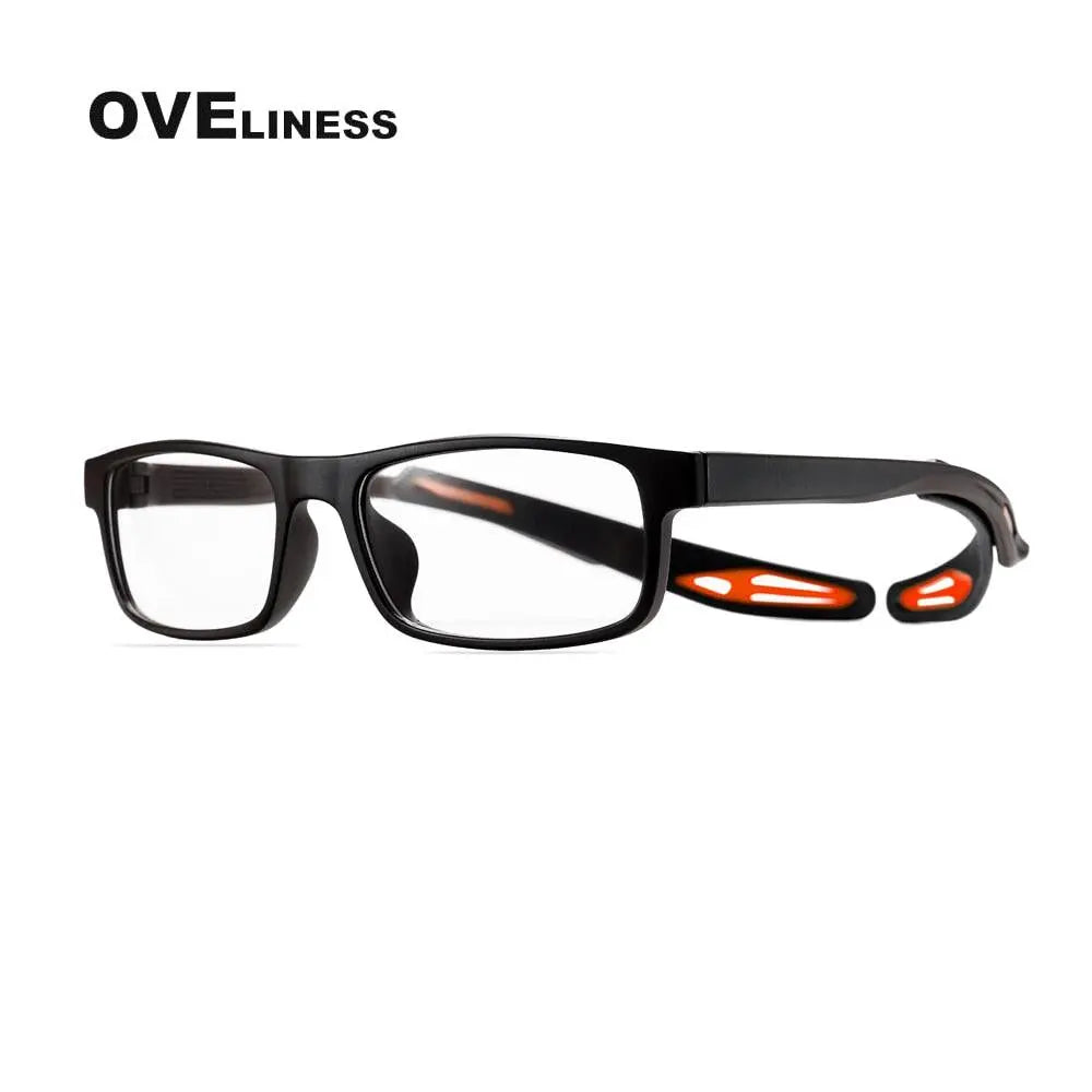 Unisex Square Full Rim Titanium Sports Glasses Olad55p — view 8 | Rx Spectacle