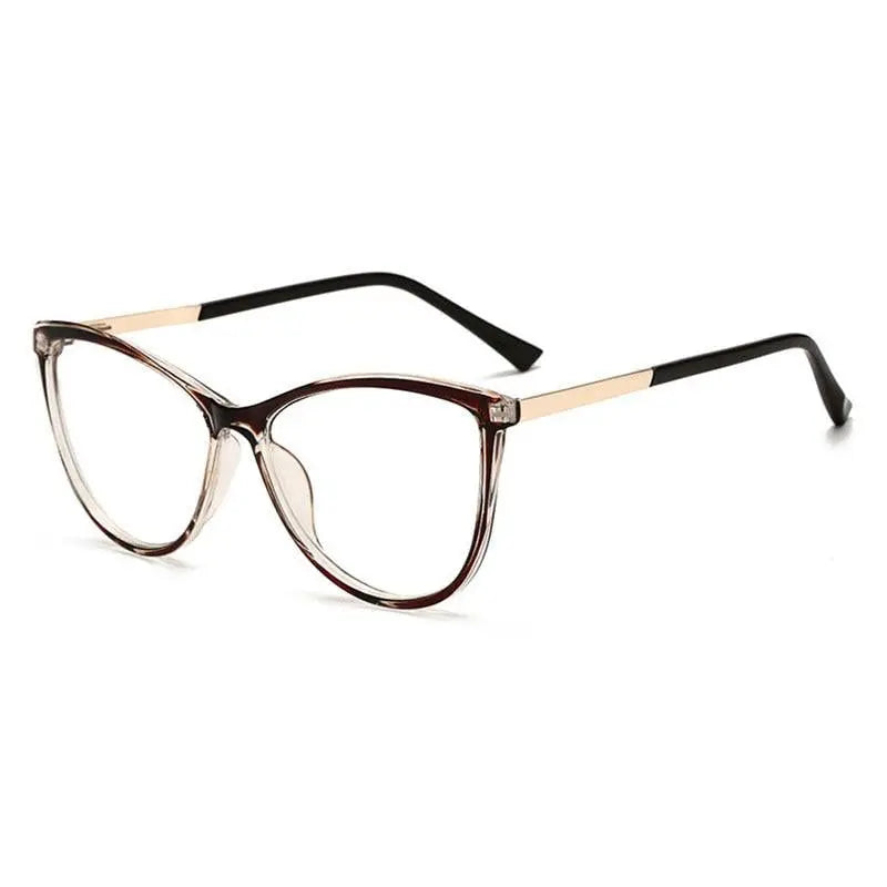 Unisex Cat Eye Full Rim Alloy Prescription Glasses 32002 — view 3 | Rx Spectacle