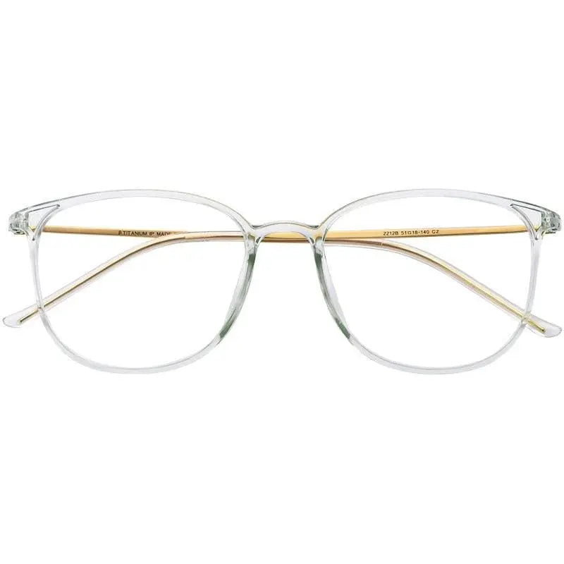 Unisex Full Rim Titanium Prescription Glasses 2212B — view 3 | Rx Spectacle