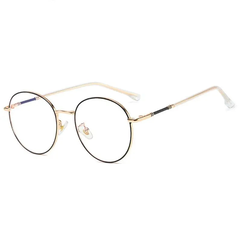Unisex Round Full Rim Alloy Prescription Glasses 61099 — view 11 | Rx Spectacle