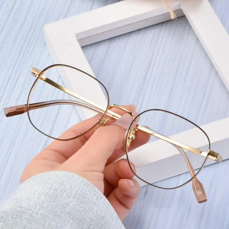 Unisex Full Rim Titanium Prescription Glasses T3929 — view 8 | Rx Spectacle