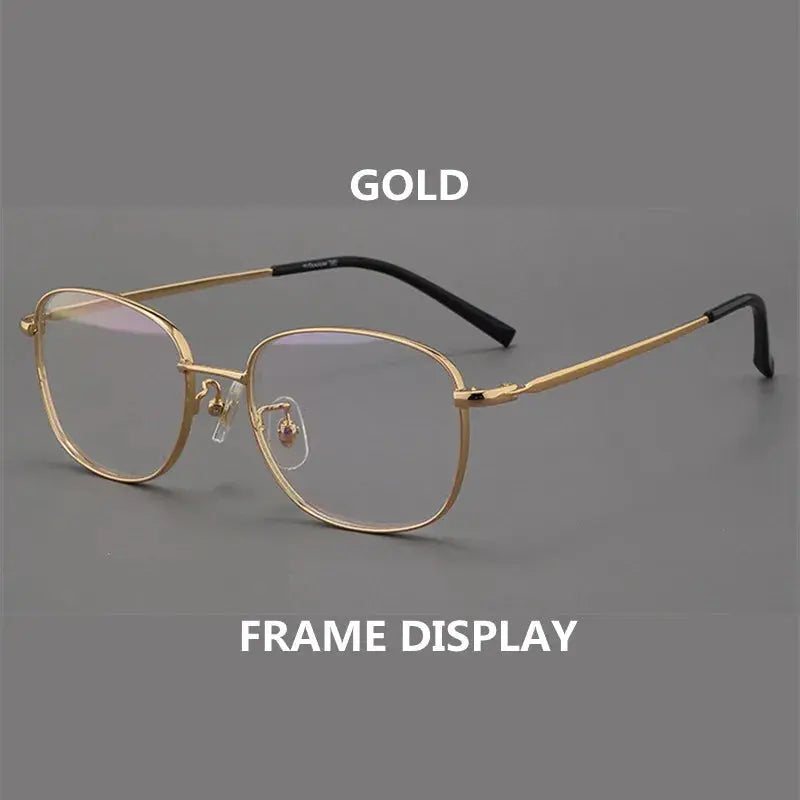 Unisex Irregular Full Rim Alloy Reading Glasses 80011 — view 10 | Rx Spectacle