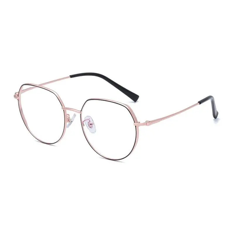 Unisex Round Full Rim Alloy Prescription Glasses 1121 — view 7 | Rx Spectacle