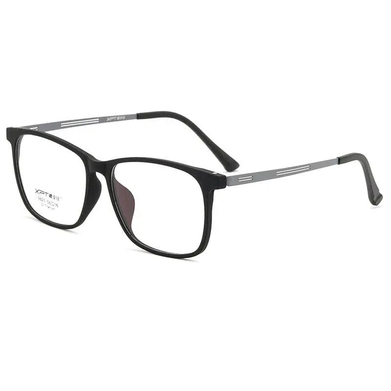 Men's Square Full Rim Titanium Prescription Glasses 9825 — view 3 | Rx Spectacle