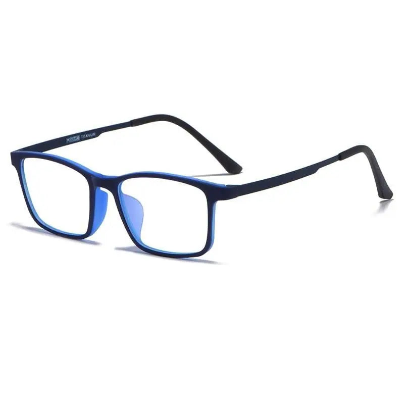 Unisex Square Full Rim Titanium Prescription Glasses HR3058 — view 4 | Rx Spectacle