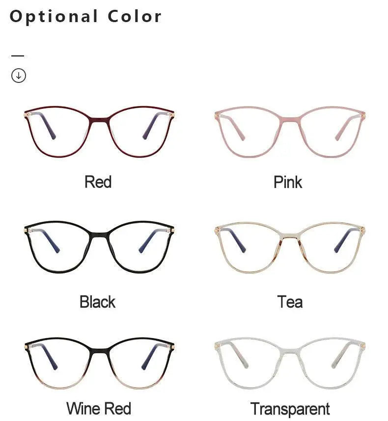 Women's Cat Eye Full Rim TR90 Prescription Glasses 7041 — view 14 | Rx Spectacle