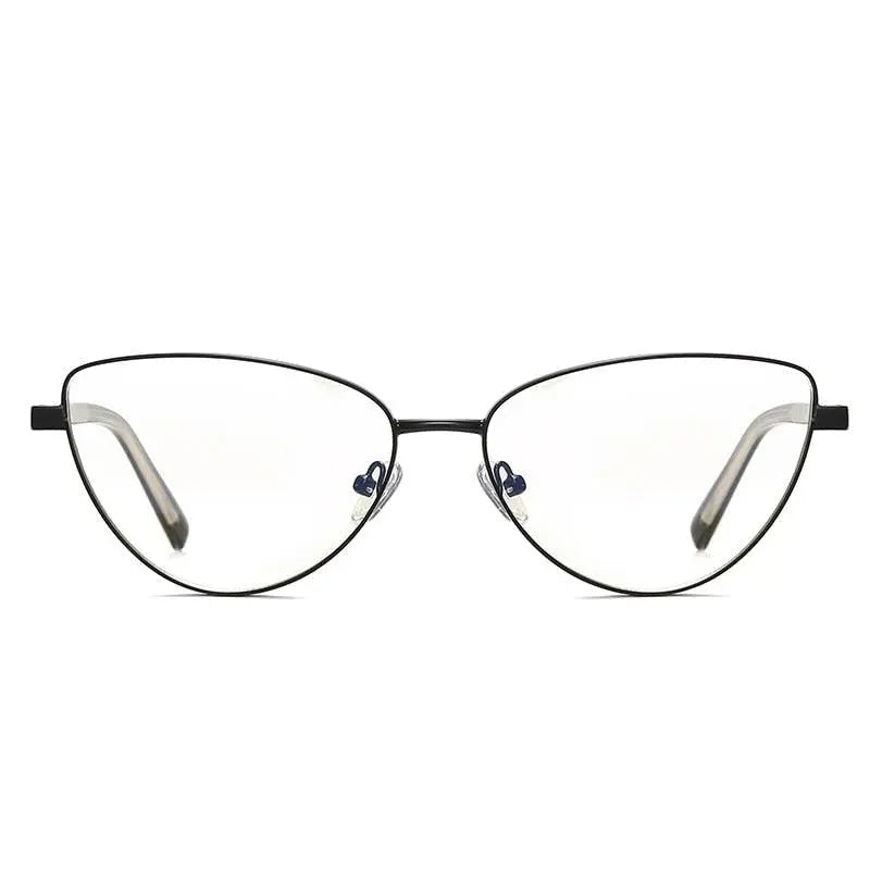 Women's Cat Eye Full Rim Alloy Prescription Glasses 3006 — view 6 | Rx Spectacle