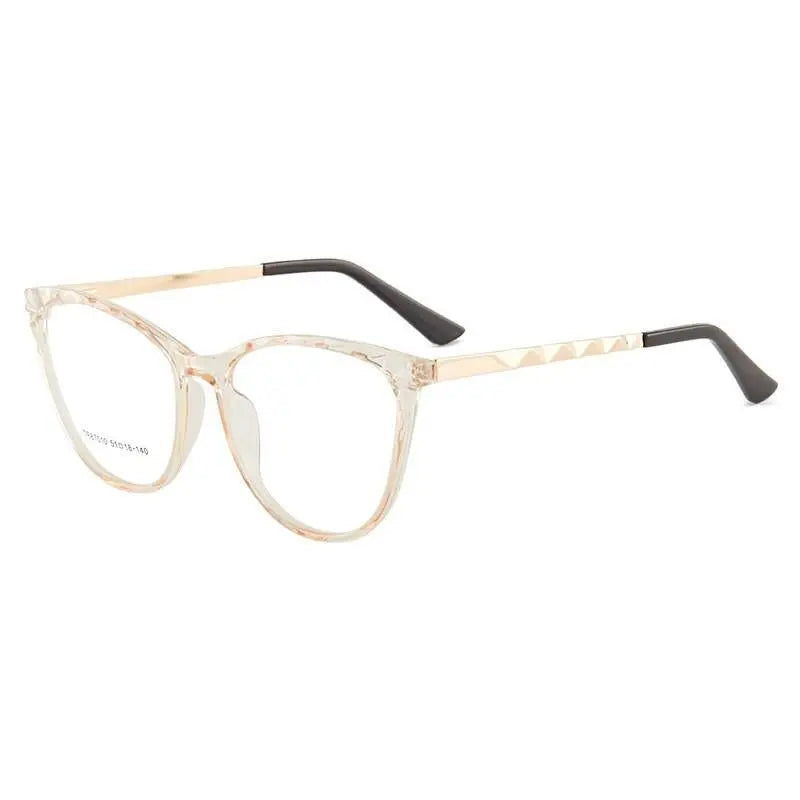 Women's Cat Eye Full Rim TR90 Prescription Glasses 7010 — view 4 | Rx Spectacle