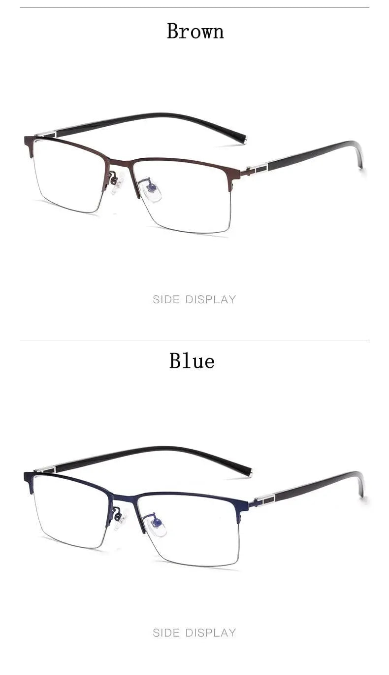 Men's Full Rim Titanium Prescription Glasses P9832 — view 15 | Rx Spectacle