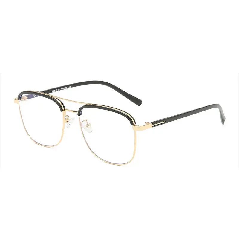 Women's Square Full Rim TR90 Double Bridge Prescription Glasses 81872 — view 5 | Rx Spectacle