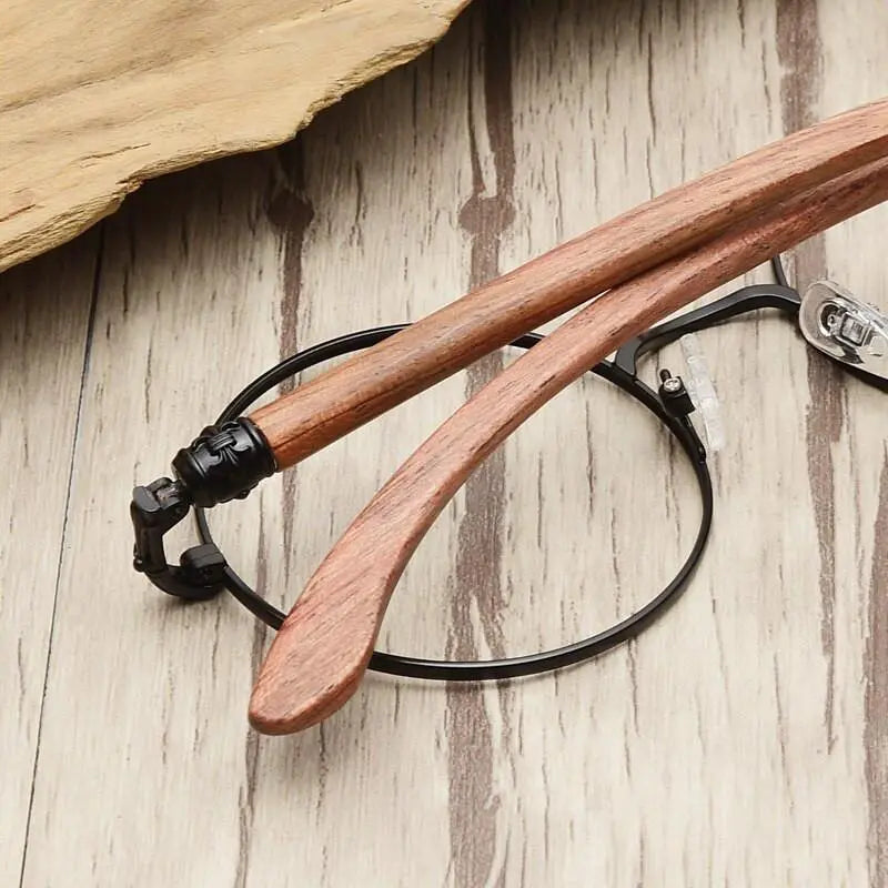 Unisex Round Full Rim Alloy Screwless Prescription Glasses 7573 — view 3 | Rx Spectacle