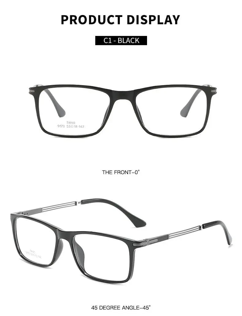 Unisex Full Rim Aluminum Prescription Glasses 9170 — view 11 | Rx Spectacle