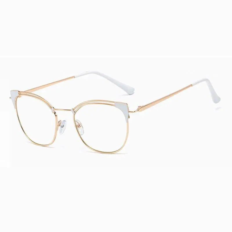 Unisex Cat Eye Full Rim Alloy Prescription Glasses L95537 — view 11 | Rx Spectacle