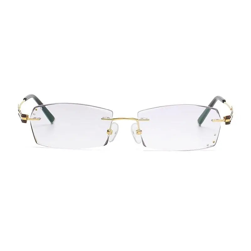 Unisex Rimless Titanium Prescription Glasses 2937 — view 6 | Rx Spectacle