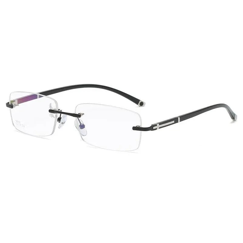 Men's Rimless Titanium Prescription Glasses 58065 — view 10 | Rx Spectacle
